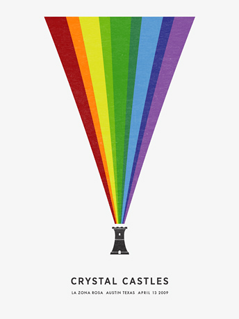 crystal-castles-by-justin Poster by Justin Cox